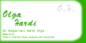 olga hardi business card